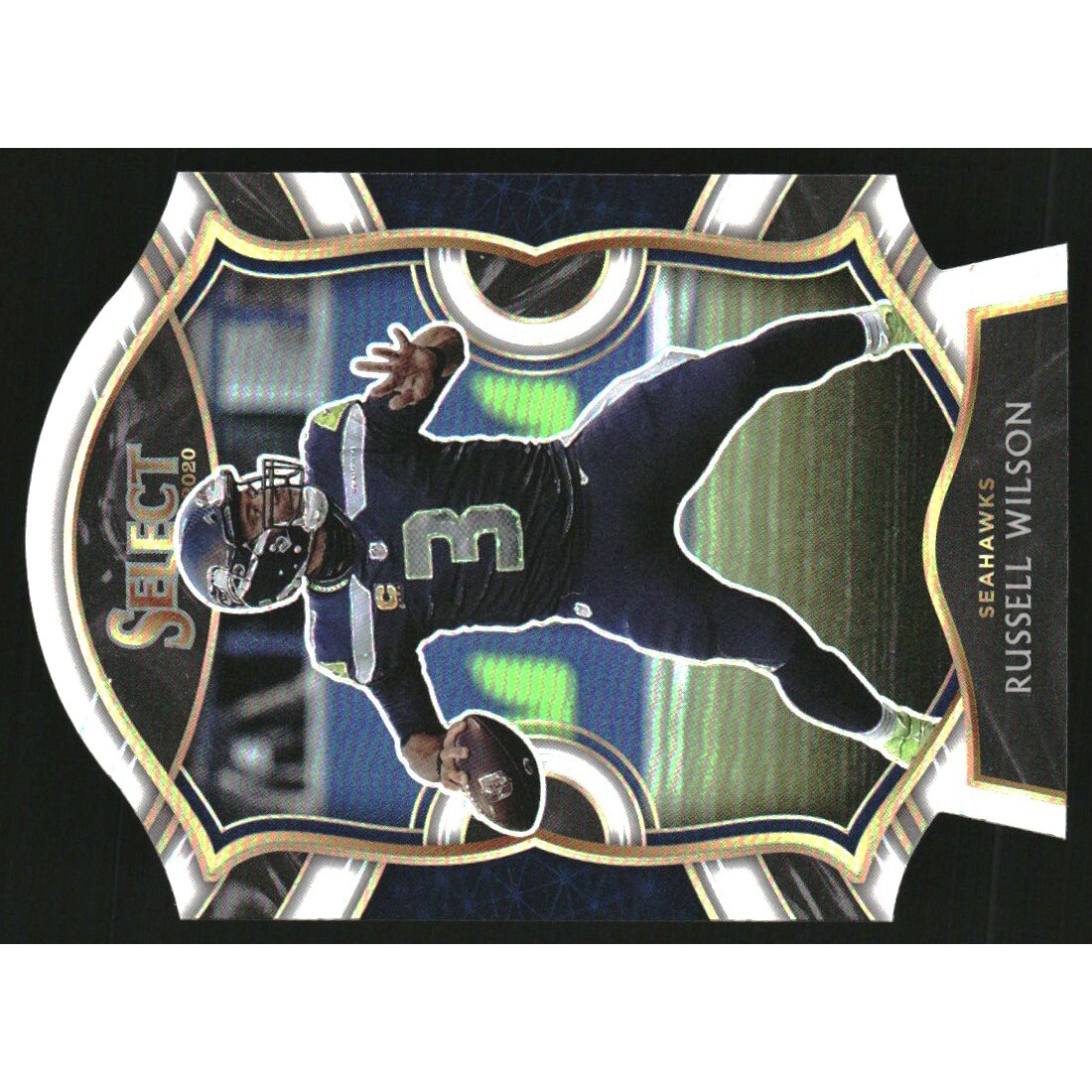 2020 Select Prizm White Die Cut #4 Russell Wilson