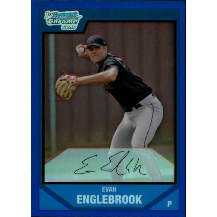 2007 Bowman Chrome Prospects Blue Refractors #BC104 Evan Englebrook