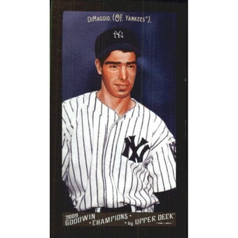 2009 Upper Deck Goodwin Champions Mini Black Border #89 Joe DiMaggio