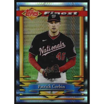 2021 Finest Flashbacks Prism Refractors #124 Patrick Corbin