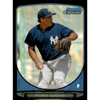2013 Bowman Chrome Mini Black Refractors #58 Pedro Guerra