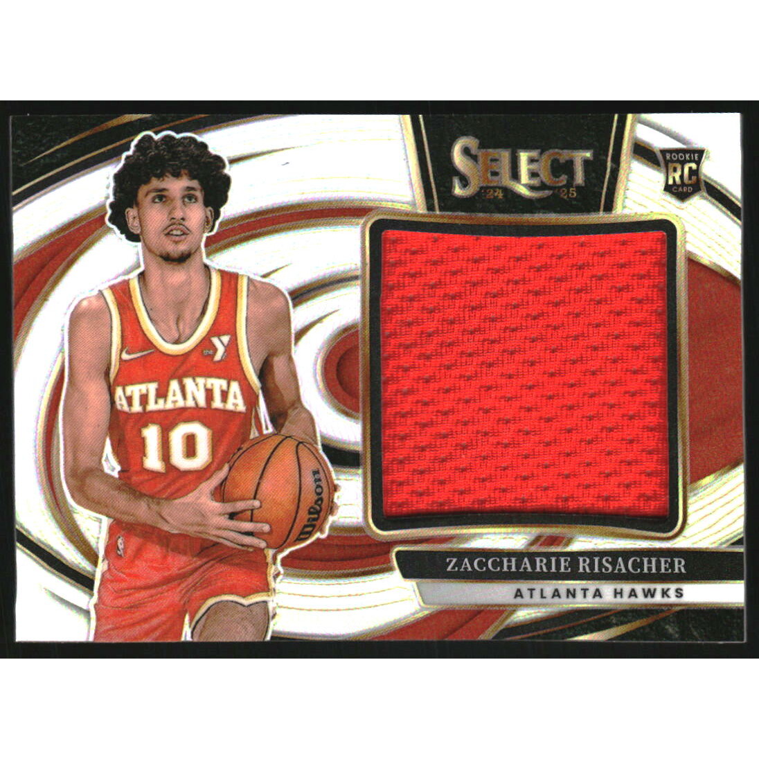 2024-25 Select Jumbo Rookie Swatches #10 Zaccharie Risacher