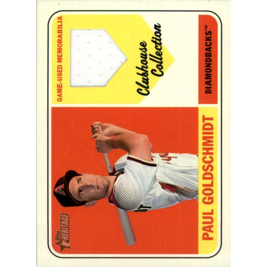2018 Topps Heritage Clubhouse Collection Relics #CCRPG Paul Goldschmidt