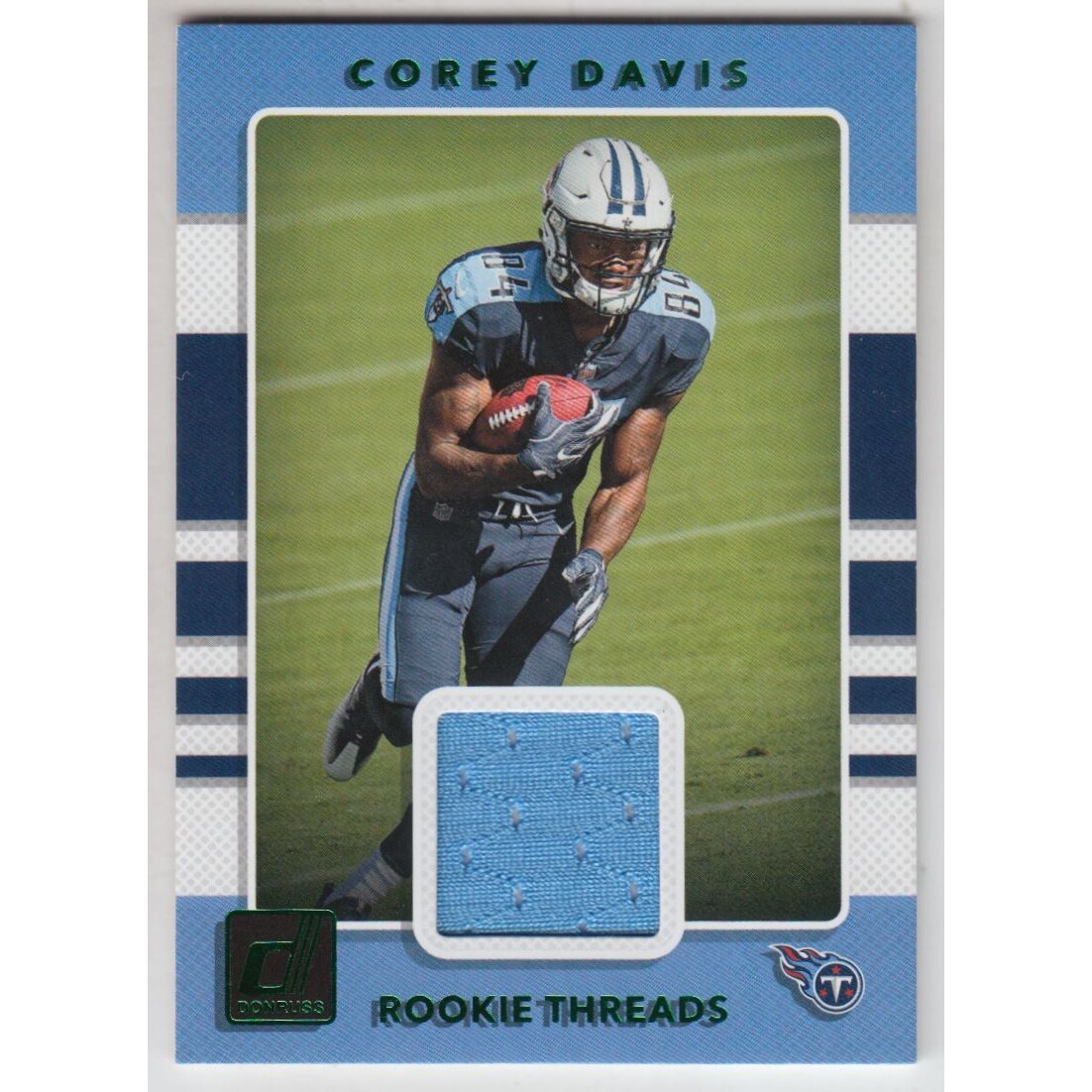 2017 Donruss Rookie Threads Green #3 Corey Davis. rookie card picture