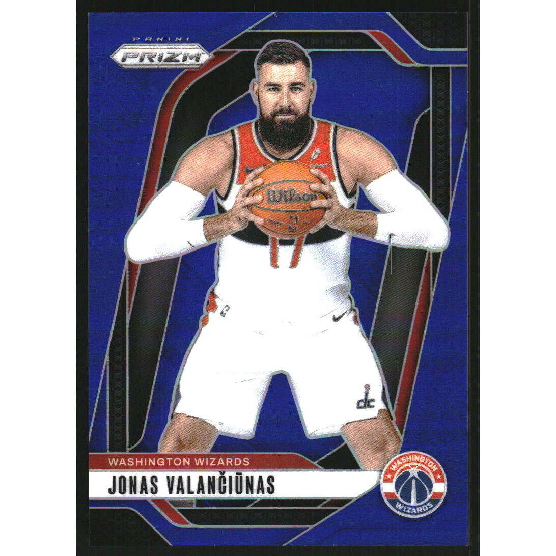 2024-25 Panini Prizm Prizms Blue #76 Jonas Valanciunas