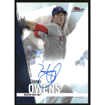 2017 Finest Autographs Refractors #FAHO Henry Owens
