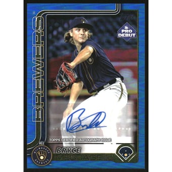 2025 Topps Pro Debut Autographs Blue Foil #PD38 Bryce Meccage