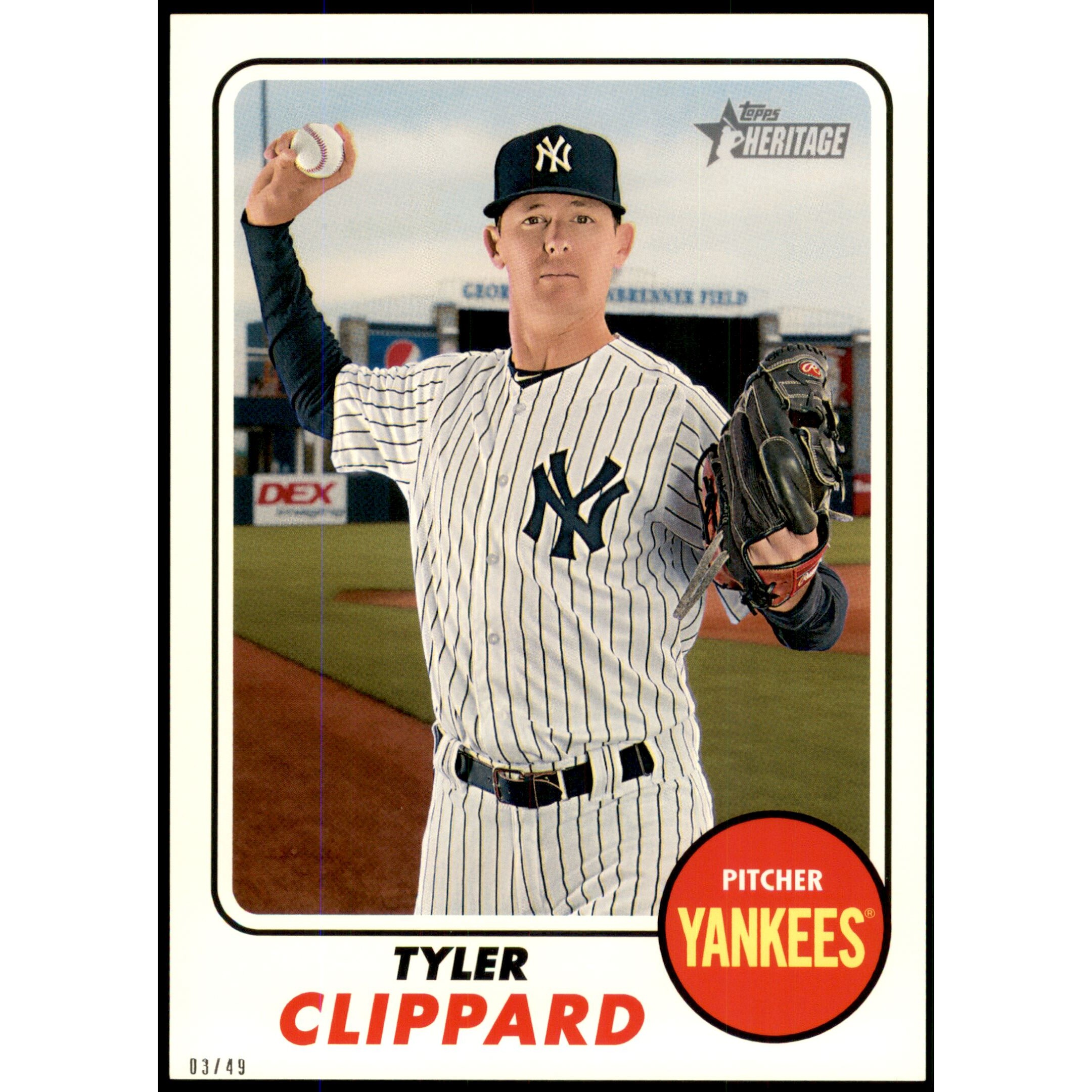2017 Topps Heritage 5x7 #650 Tyler Clippard