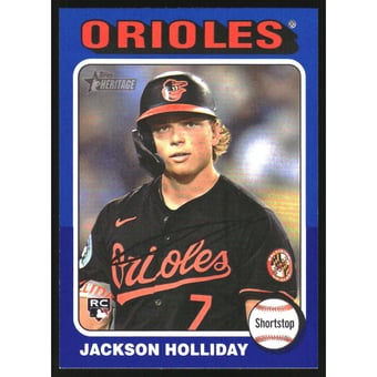2024 Topps Heritage Dark Blue Border #692 Jackson Holliday
