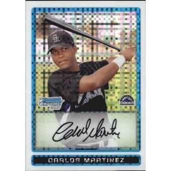 2009 Bowman Chrome Prospects X-Fractors #BCP153 Carlos Martinez