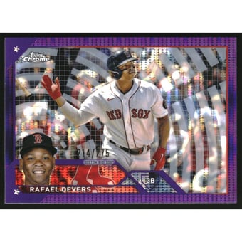 2023 Topps Chrome Purple Sonar Refractors #206 Rafael Devers