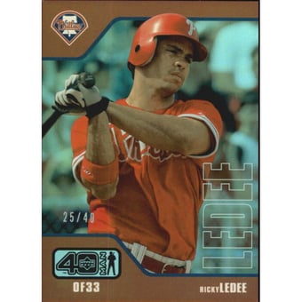 2002 Upper Deck 40-Man Electric Rainbow #906 Ricky Ledee