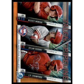 2017 Bowman Chrome Talent Pipeline Orange Refractors #TPPHI Mickey Moniak/Dylan Cozens/J.P. Crawford