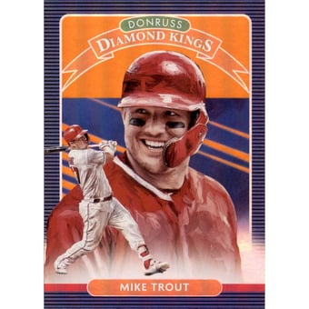 2020 Donruss Holo Orange #9 Mike Trout DK
