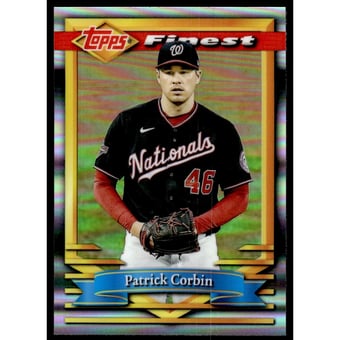 2021 Finest Flashbacks Refractors #124 Patrick Corbin
