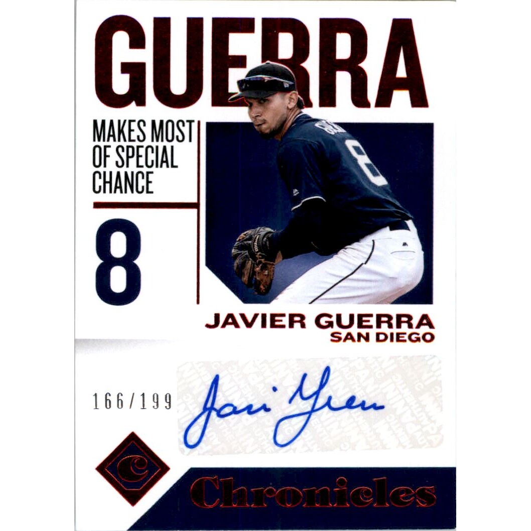 2018 Panini Chronicles Autographs Red #CAJG Javier Guerra/199