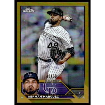 2023 Topps Chrome Gold Refractors #202 German Marquez