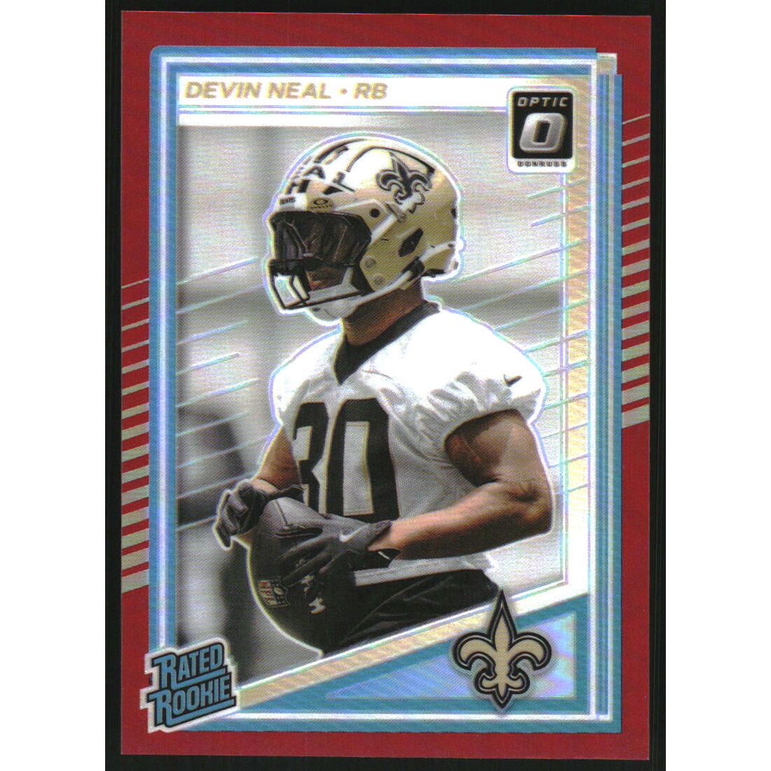 2025 Donruss Optic Red #282 Devin Neal RR. rookie card picture