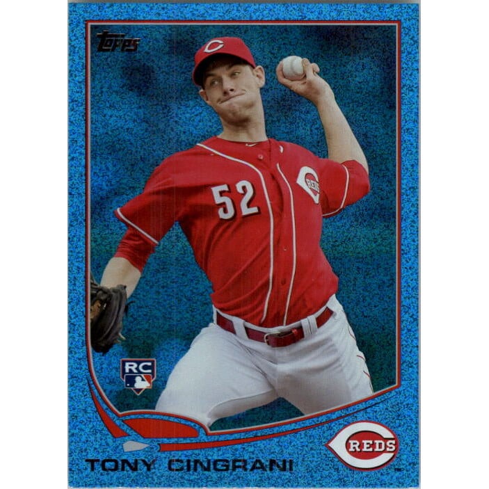 2013 Topps Silver Slate Blue Sparkle Wrapper Redemption #142 Tony Cingrani. rookie card picture
