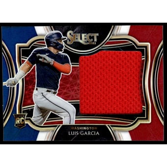 2021 Select Horizontal Rookie Jumbo Swatch Tri-Color #11 Luis V. Garcia