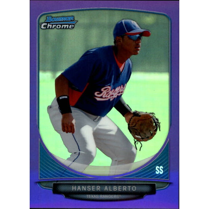 2013 Bowman Chrome Prospects Purple Refractors #BCP198 Hanser Alberto