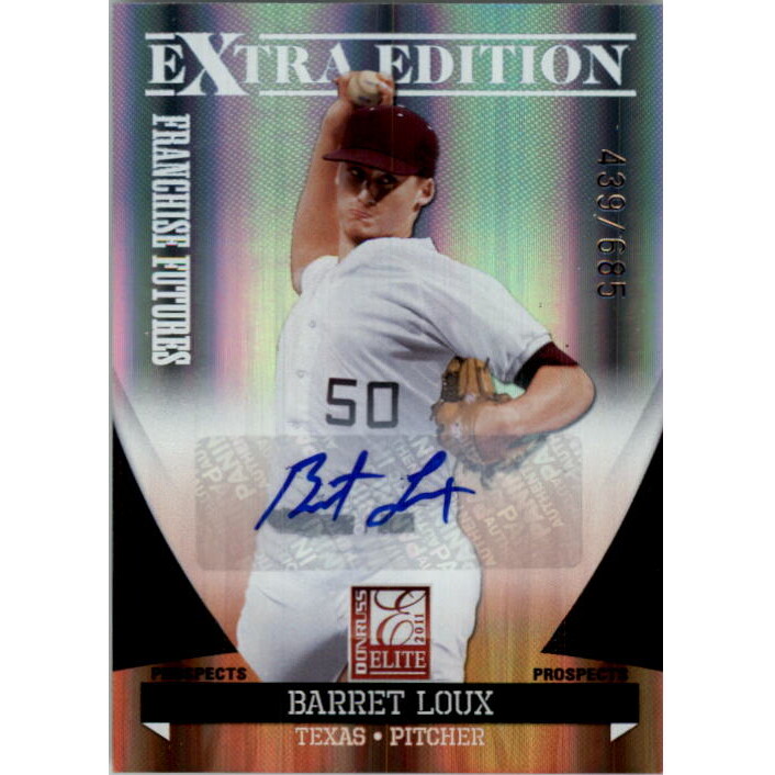 2011 Donruss Elite Extra Edition Franchise Futures Signatures #62 Barret Loux. rookie card picture