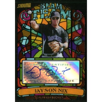2008 Stadium Club Beam Team Autographs #JN Jayson Nix A