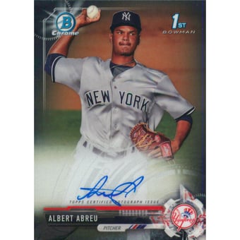 2017 Bowman Chrome Prospect Autographs #CPAAA Albert Abreu