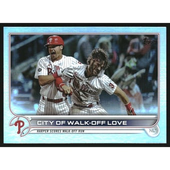 2022 Topps Rainbow Foil #321 City of Walk-Off Love/Bryce Harper