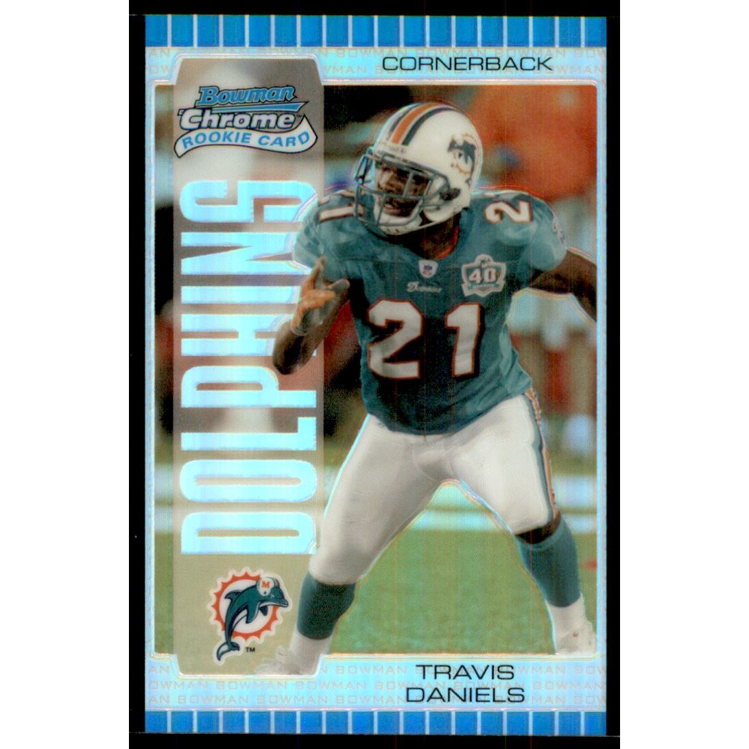 2005 Bowman Chrome Silver Refractors #165 Travis Daniels. rookie card picture