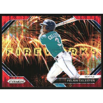 2024 Panini Prizm Fireworks Prizms Red Pulsar #20 Felnin Celesten