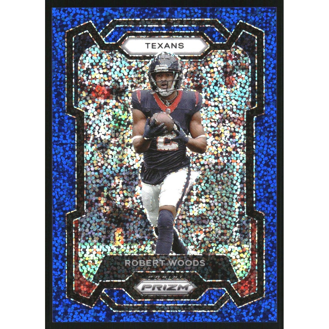 2023 Panini Prizm Prizms Blue Sparkle #123 Robert Woods