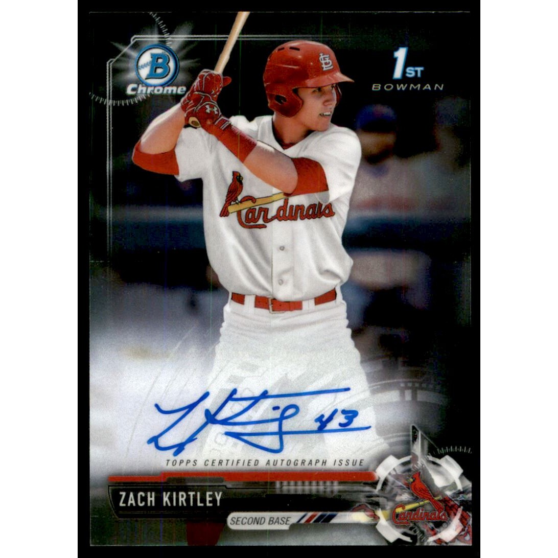 2017 Bowman Chrome Draft Autographs #CDAZK Zach Kirtley