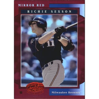 2001 Leaf Certified Materials Mirror Red #74 Richie Sexson