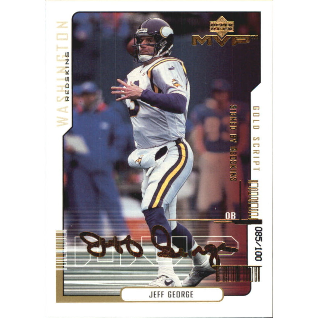 2000 Upper Deck MVP Gold Script #92 Jeff George