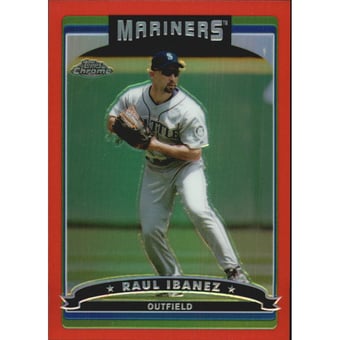 2006 Topps Chrome Red Refractors #186 Raul Ibanez