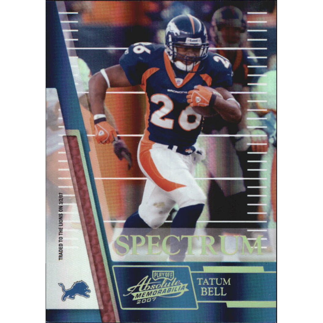 2007 Absolute Memorabilia Spectrum Gold #32 Tatum Bell