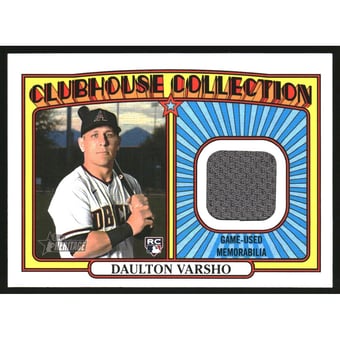 2021 Topps Heritage Clubhouse Collection Relics #CCDV Daulton Varsho HN