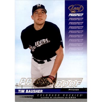 2005 Leaf Press Proofs Gold #247 Tim Bausher PROS