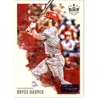 2020 Diamond Kings Artist Proof Blue #66 Bryce Harper