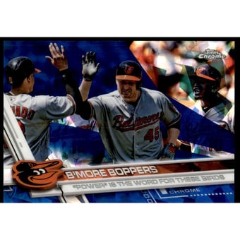2017 Topps Chrome Sapphire Edition #36 B'more Boppers/Mark Trumbo/Adam Jones/Manny Machado/Chris Davis