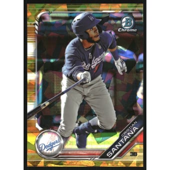 2019 Bowman Chrome Draft Sapphire Gold #BDC80 Cristian Santana