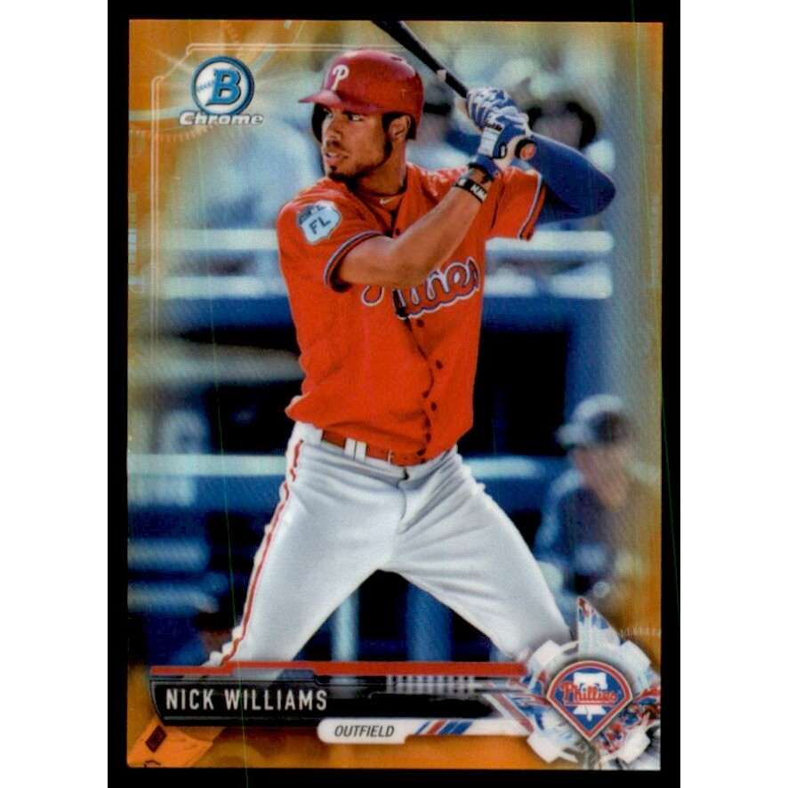 2017 Bowman Chrome Mini Prospects Orange Refractors #BCP240 Nick Williams