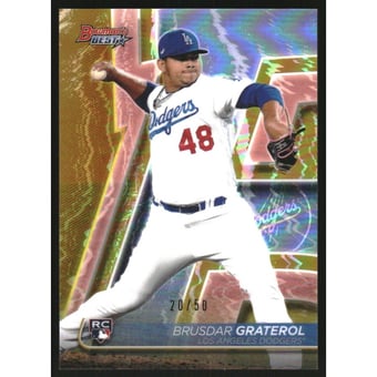 2020 Bowman's Best Gold Refractors #49 Brusdar Graterol