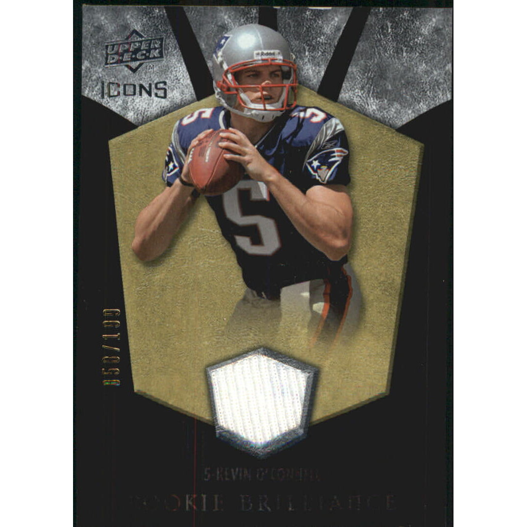 2008 Upper Deck Icons Rookie Brilliance Jersey Silver #RB35 Kevin O'Connell. rookie card picture