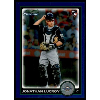 2010 Bowman Chrome Draft Blue Refractors #BDP22 Jonathan Lucroy