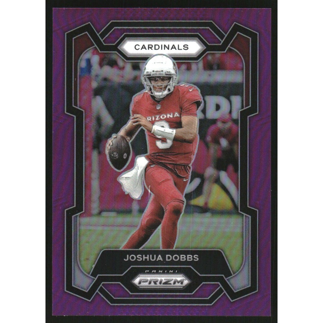 2023 Panini Prizm Prizms Purple #3 Joshua Dobbs. rookie card picture
