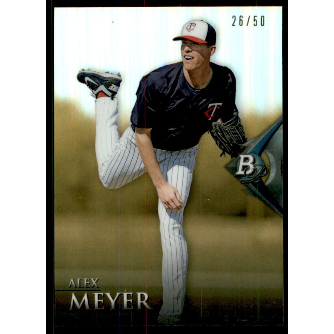 2014 Bowman Platinum Chrome Prospects Gold Refractors #BPCP11 Alex Meyer 2014 Bowman Platinum Chrome Prospects Gold Refractors #BPCP11 Alex Meyer