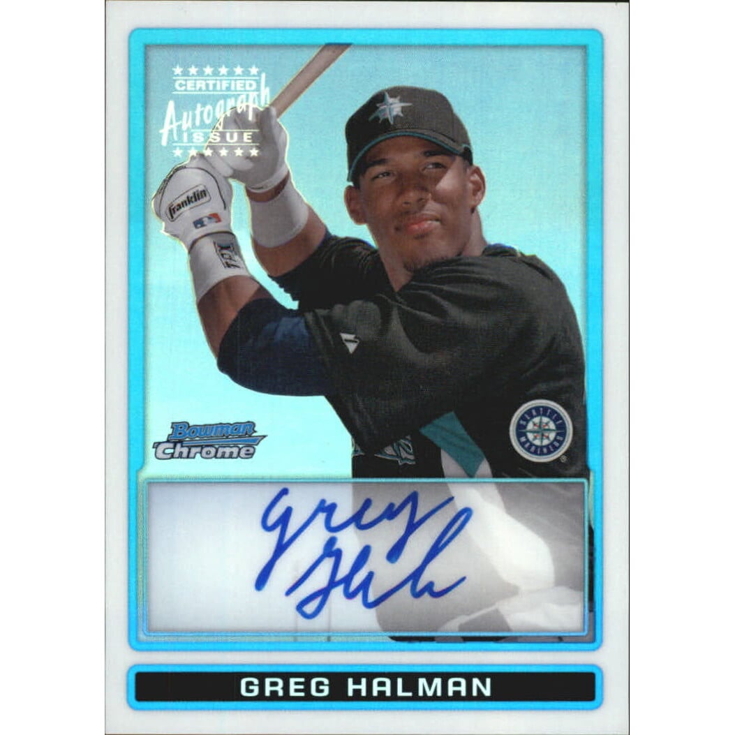 2009 Bowman Chrome Prospects Refractors #BCP113a Greg Halman AU. rookie card picture