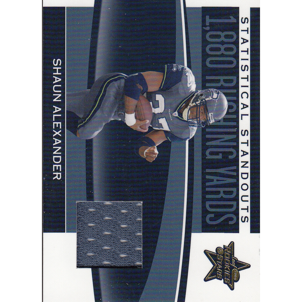 2006 Leaf Rookies and Stars Statistical Standouts Materials #SS17 Shaun Alexander